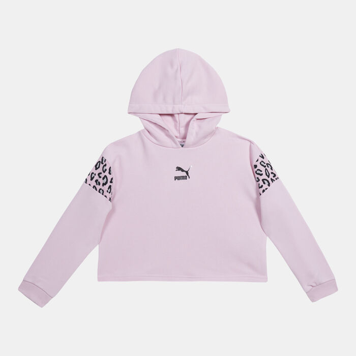 PUMA Kids' Classics Summer Roar Hoodie Pink image number 0