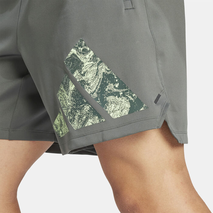 adidas Men's Logo Training Shorts Brown adidas Men's Logo Training Shorts Brown image number 4