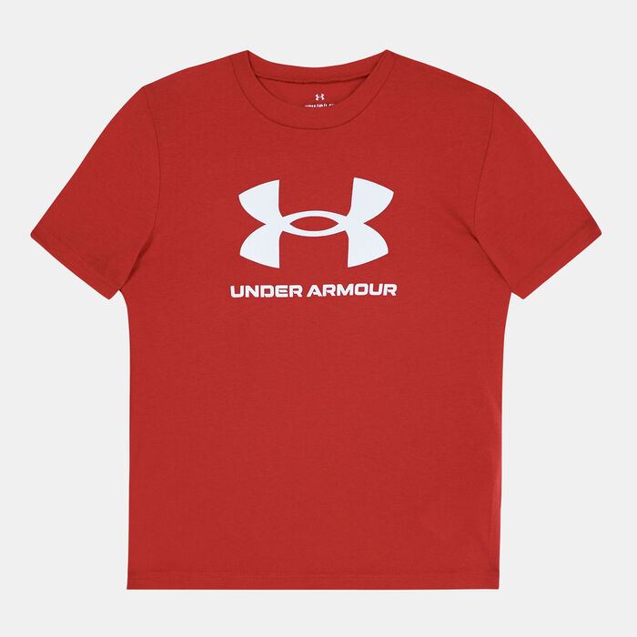 Under Armour Kids' Sportstyle Logo Training T-Shirt Red Under Armour Kids' Sportstyle Logo Training T-Shirt Red image number 0