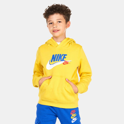 Nike Kids' Sportswear Standard Issue Fleece Hoodie (Older Kids) yellow
