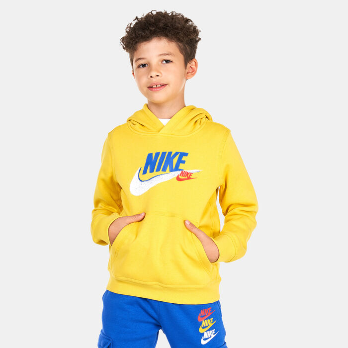 Nike Kids' Sportswear Standard Issue Fleece Hoodie (Older Kids) yellow image number 0