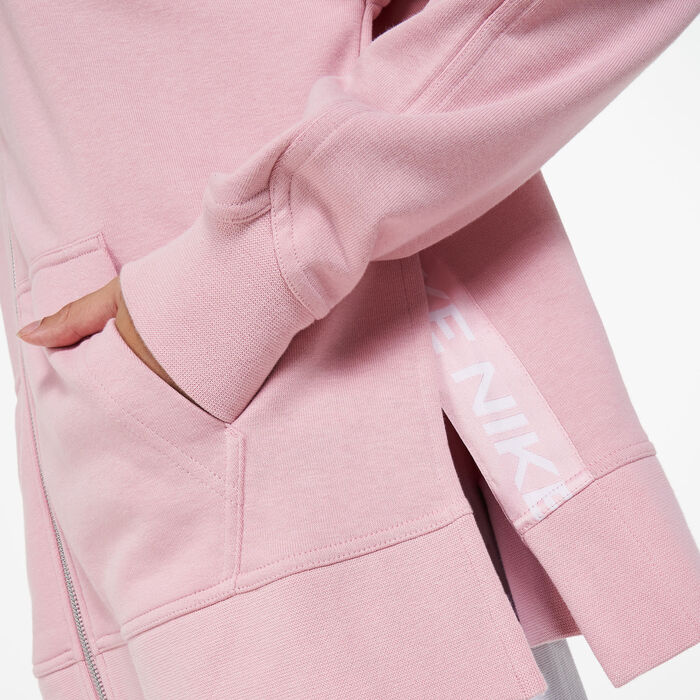 Nike Women's Dri-FIT Get Fit Hoodie Pink Nike Women's Dri-FIT Get Fit Hoodie Pink image number 3
