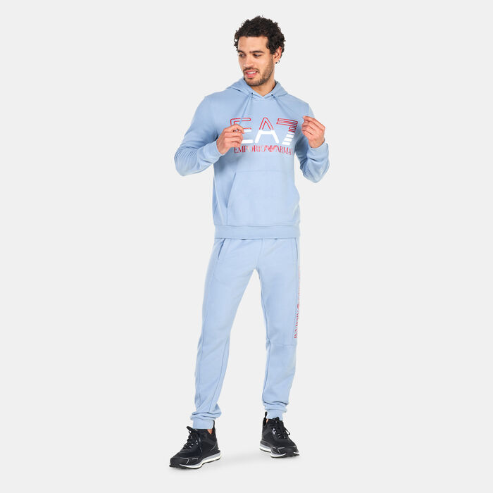 EA7 Emporio Armani Men's Big Logo Hoodie Green image number 2