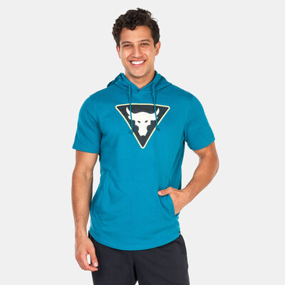 Under Armour Men's Project Rock Terry Short Sleeve Hoodie Green