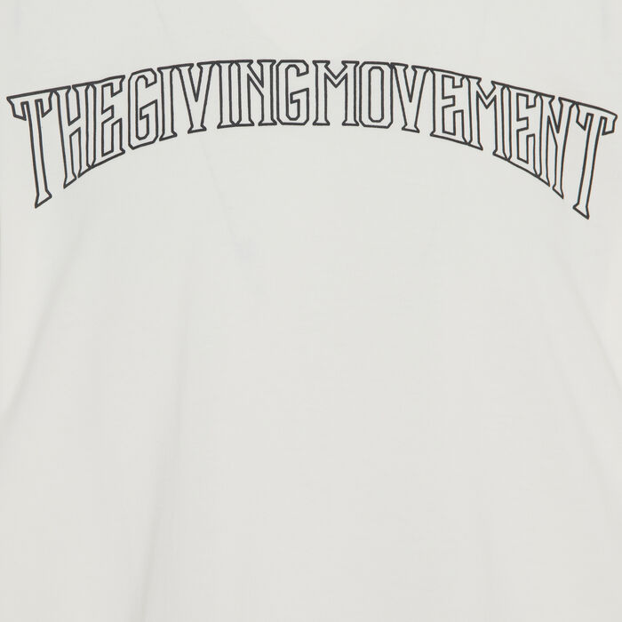 The Giving Movement Men's Collegic Print T-Shirt White The Giving Movement Men's Collegic Print T-Shirt White image number 2