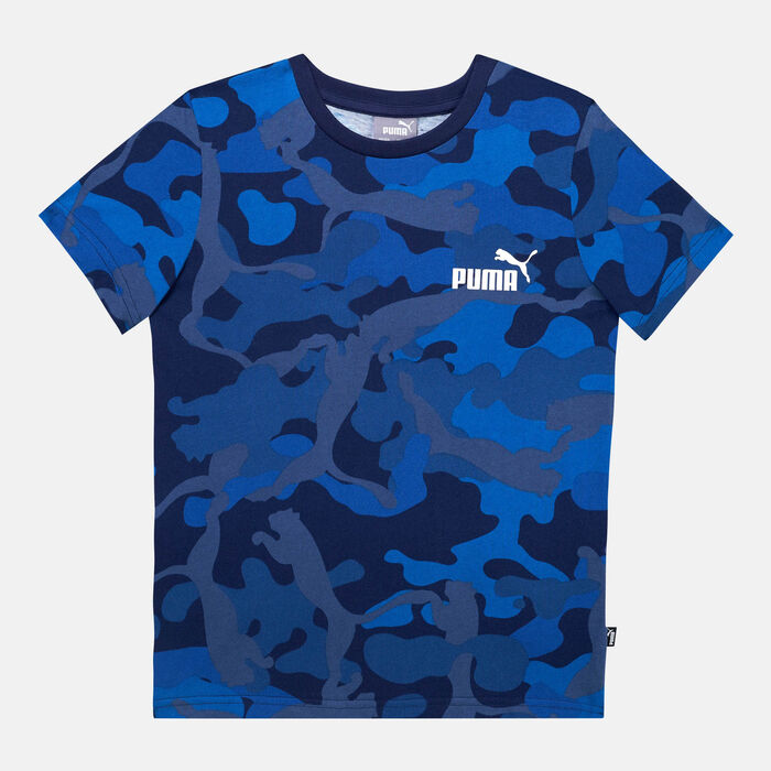 PUMA Kids' Essentials+ Camo T-Shirt Blue PUMA Kids' Essentials+ Camo T-Shirt Blue image number 0