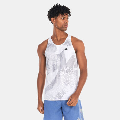 adidas Men's Adizero Singlet White