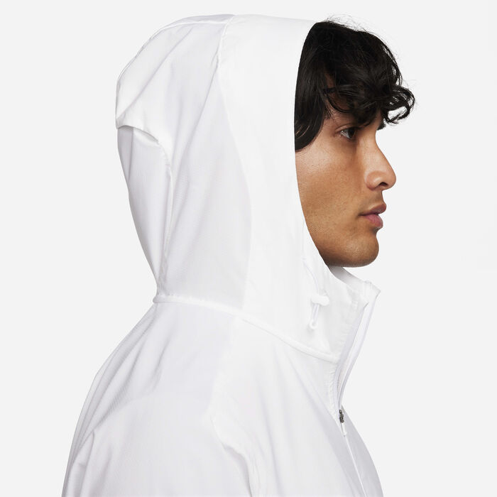 Nike Men's Windrunner Repel Running Jacket White Nike Men's Windrunner Repel Running Jacket White image number 4