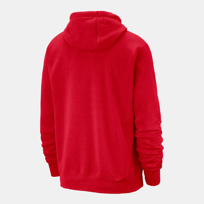 Nike Men's NBA Chicago Bulls Club Hoodie Red Nike Men's NBA Chicago Bulls Club Hoodie Red image number 1