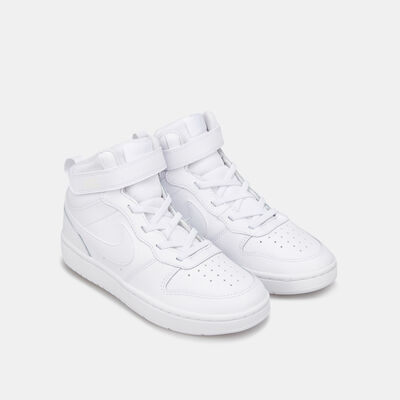 Nike Kids' Court Borough Mid 2 Shoe (Younger Kids) White Nike Kids' Court Borough Mid 2 Shoe (Younger Kids) White