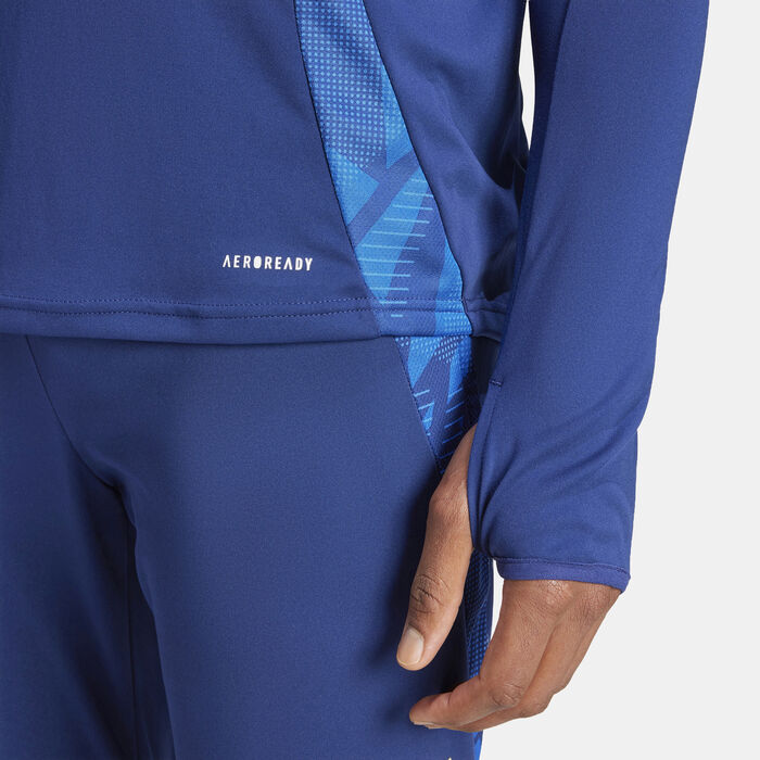 adidas Men's Italy Tiro 24 Competition Football Top Blue adidas Men's Italy Tiro 24 Competition Football Top Blue image number 3