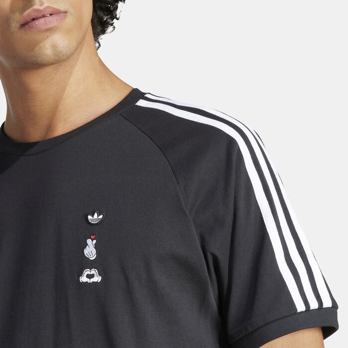 adidas Originals Men's Mickey Mouse x Originals T-Shirt Black adidas Originals Men's Mickey Mouse x Originals T-Shirt Black image number 4