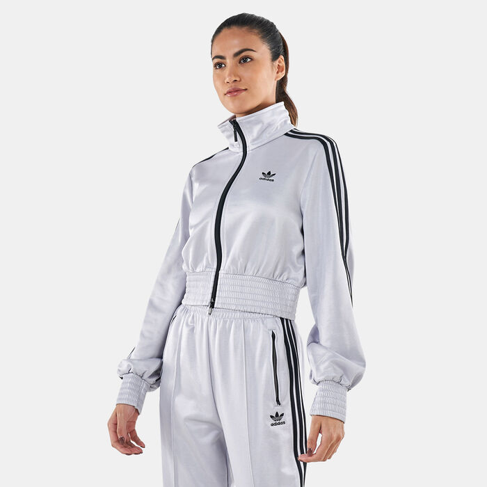 adidas Originals Women's Adicolor Classics High-Shine Track Jacket Silver image number 0