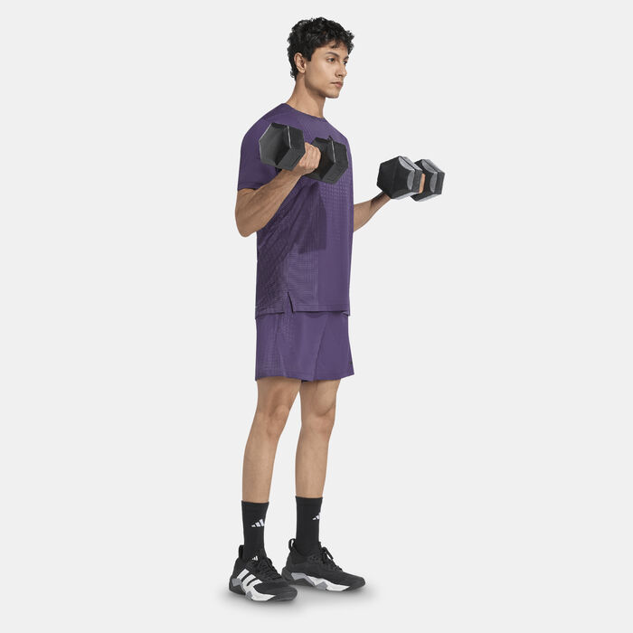 adidas Men's Airchill Training T-Shirt Purple image number 2