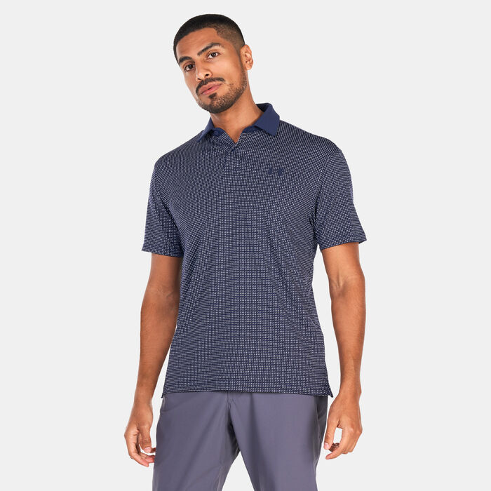Under Armour Men's UA Tee To Green Printed Polo Shirt Blue Under Armour Men's UA Tee To Green Printed Polo Shirt Blue image number 0