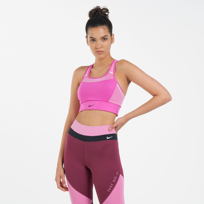 Buy Nike Women's Swoosh Pad Pocket Sports Bra Pink in KSA -SSS