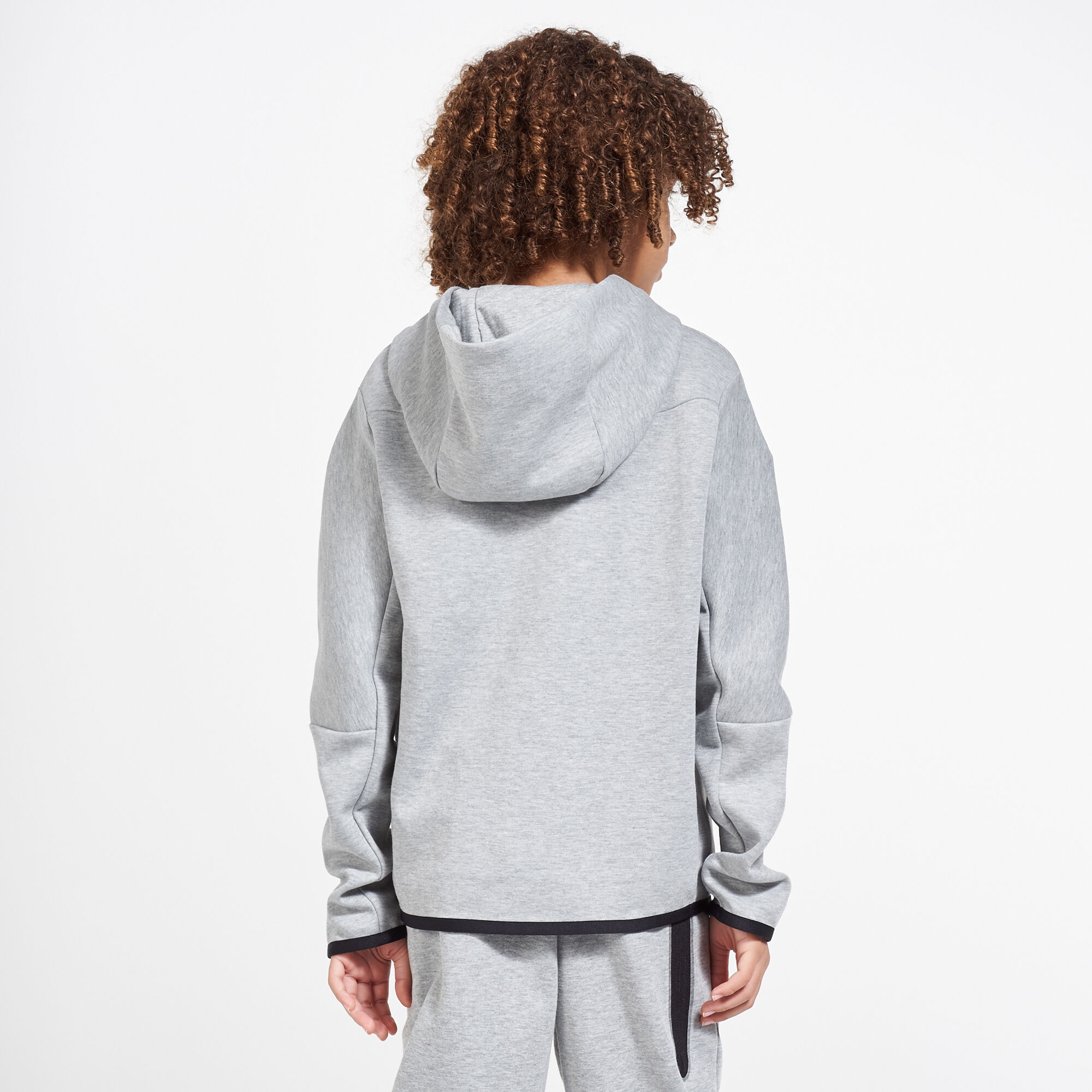 Kids Sportswear Tech Fleece Hoodie Older Kids Grey Nike in KSA SSS