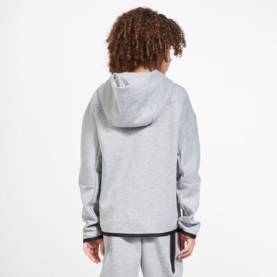 Nike Kids' Sportswear Tech Fleece Hoodie (Older Kids) Grey