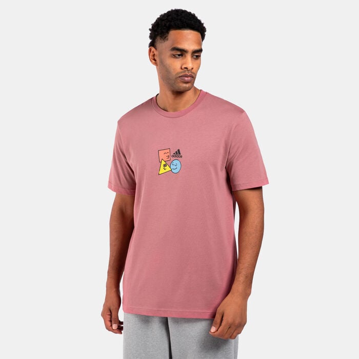 adidas Men's Positivity Shapes Graphic T-Shirt Red adidas Men's Positivity Shapes Graphic T-Shirt Red image number 0