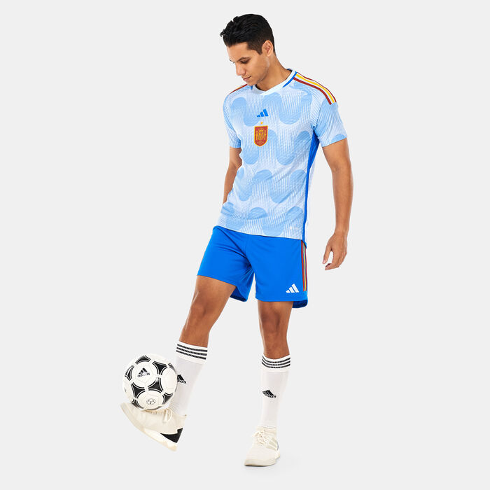 adidas Men's Spain Away Shorts - 2022 Blue image number 2