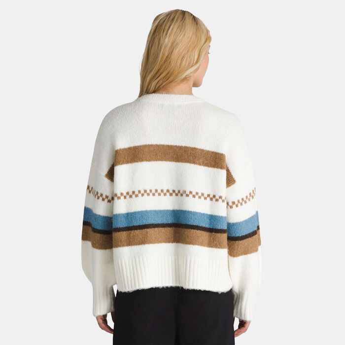 Vans Women's Valerie Stripe Cardigan White image number 1
