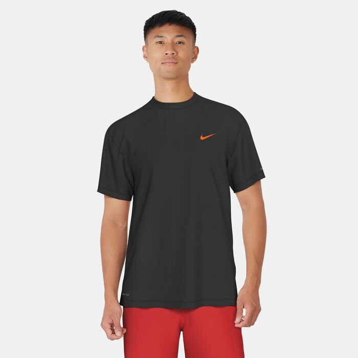 Nike Swim Men's Icon Hydro Rashguard Black image number 0