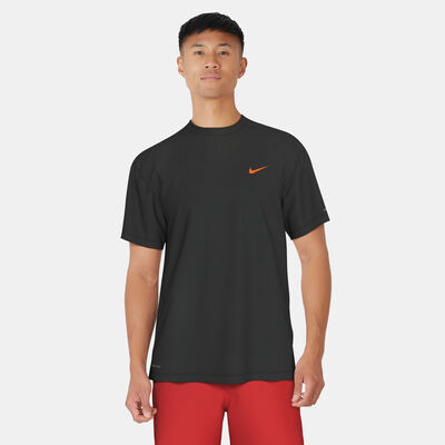 Nike Swim Men's Icon Hydro Rashguard Black Nike Swim Men's Icon Hydro Rashguard Black