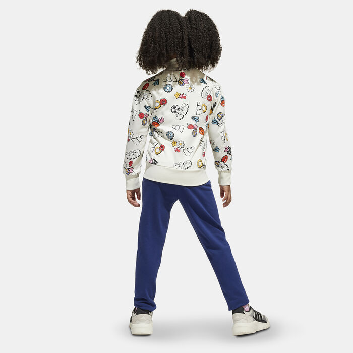 adidas Kids' Seasonal Essentials Tracksuit White image number 1