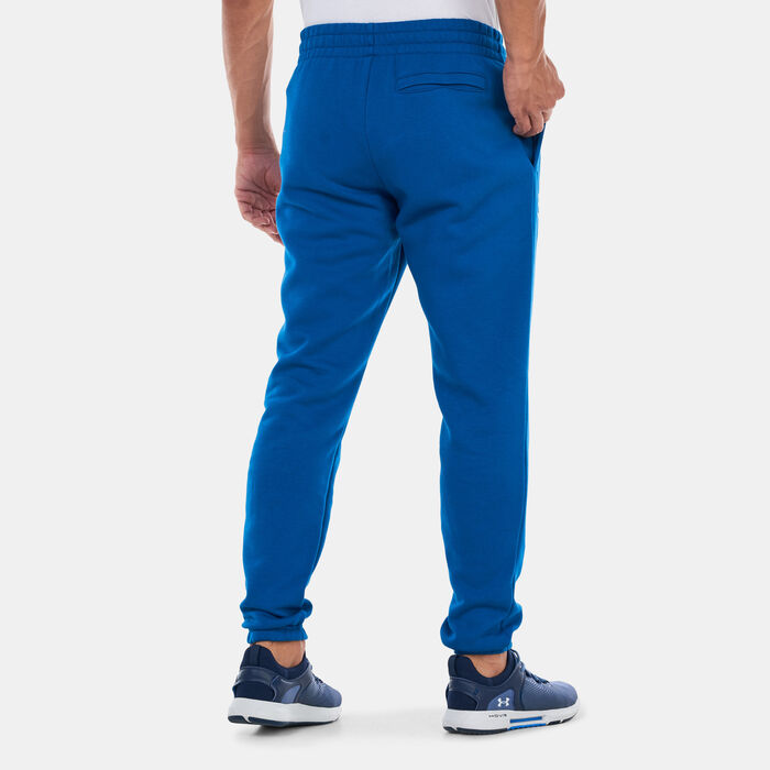 Under Armour Men's UA Essential Fleece Joggers Blue image number 1