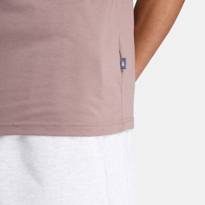 New Balance Men's Heathertech Graphic T-Shirt Beige image number 3