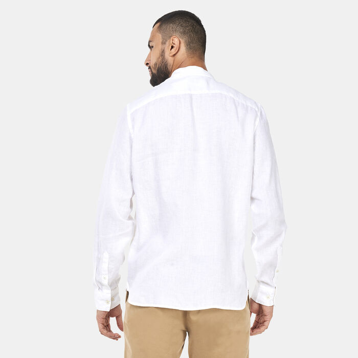 Timberland Men's Mill River Linen Shirt White image number 1