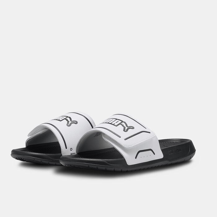 PUMA Men's Royalcat Comfort Slides White PUMA Men's Royalcat Comfort Slides White image number 1