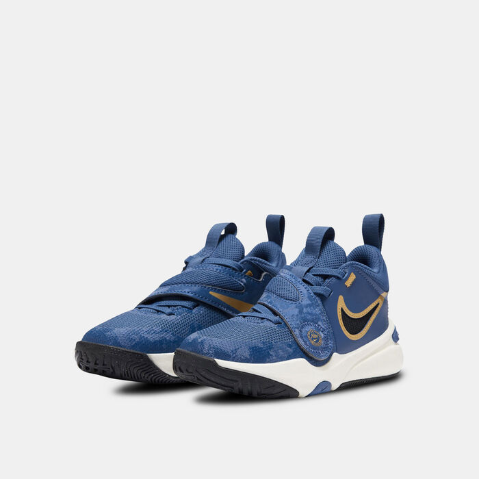 Nike Kids' Team Hustle D 11 Basketball Shoes Blue Nike Kids' Team Hustle D 11 Basketball Shoes Blue image number 1