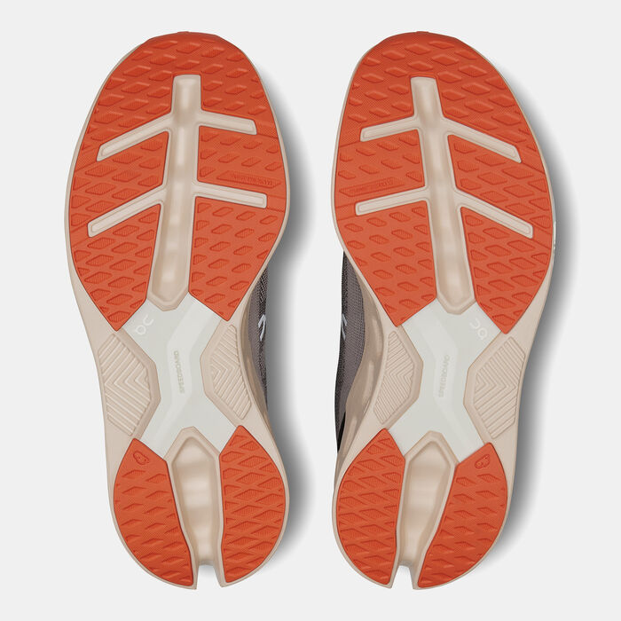 On Women's Cloudeclipse Running Shoes Beige image number 3