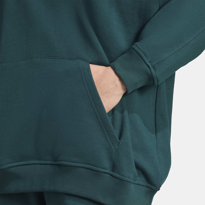 adidas Originals Women's Essentials French Terry Hoodie Green image number 3