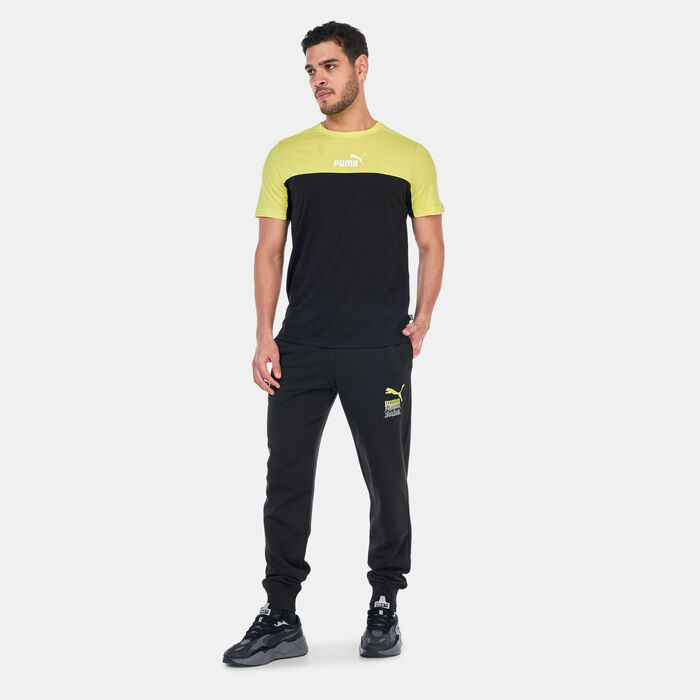 PUMA Men's Brand Love Sweatpants Black PUMA Men's Brand Love Sweatpants Black image number 2