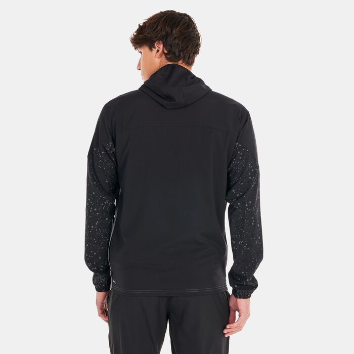 PUMA Men's Reflective Printed Woven Running Jacket Grey PUMA Men's Reflective Printed Woven Running Jacket Grey image number 1