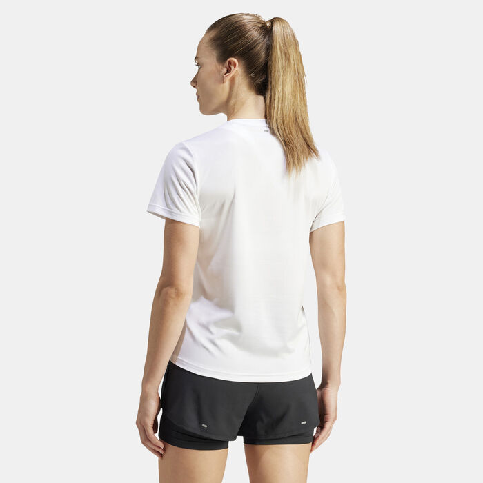 adidas Women's Run It T-Shirt White adidas Women's Run It T-Shirt White image number 1