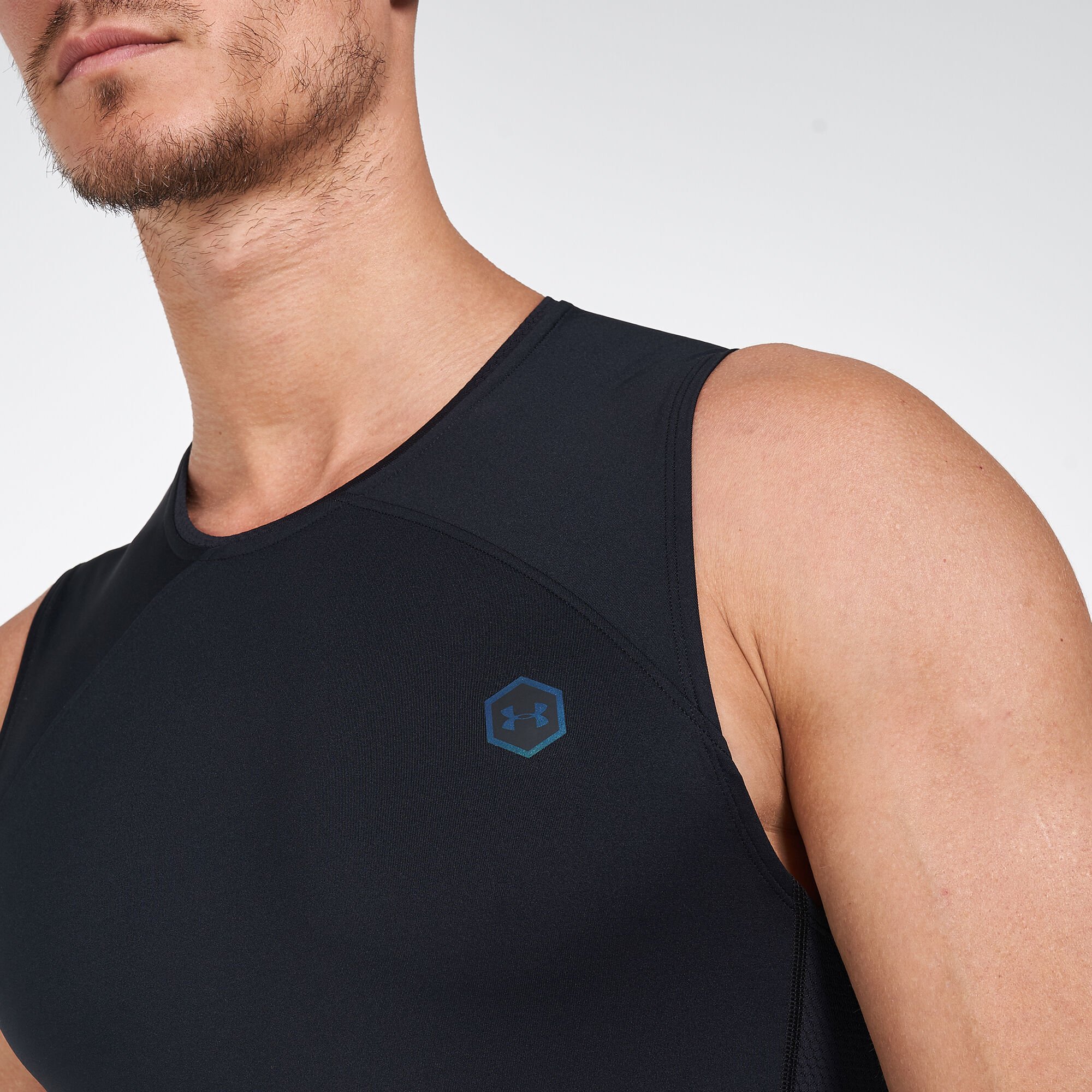 Buy Under Armour Men s RUSH HeatGear Compression Tank Top Black