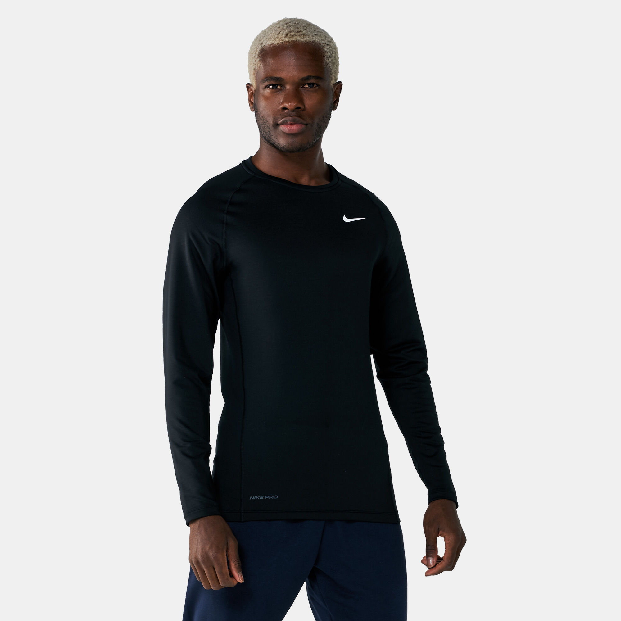 Buy Nike Men s Pro Warm Long Sleeve T Shirt Multi Color in KSA SSS