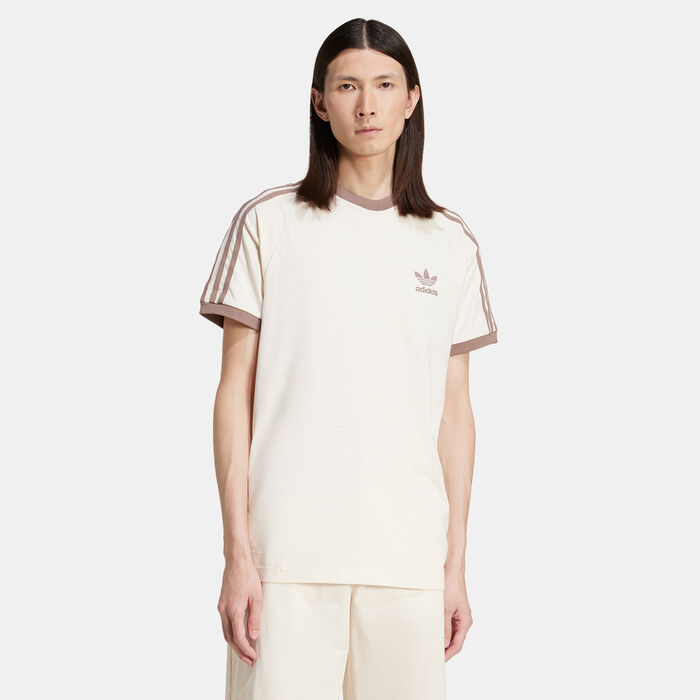 adidas Originals Men's Adicolor Classics 3-Stripes T-Shirt Beige adidas Originals Men's Adicolor Classics 3-Stripes T-Shirt Beige image number 0