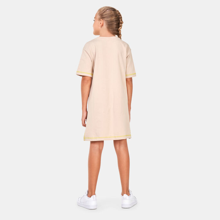Nike Kids' Sportswear Icon Clash Jersey Dress (Older Kids) White Nike Kids' Sportswear Icon Clash Jersey Dress (Older Kids) White image number 1