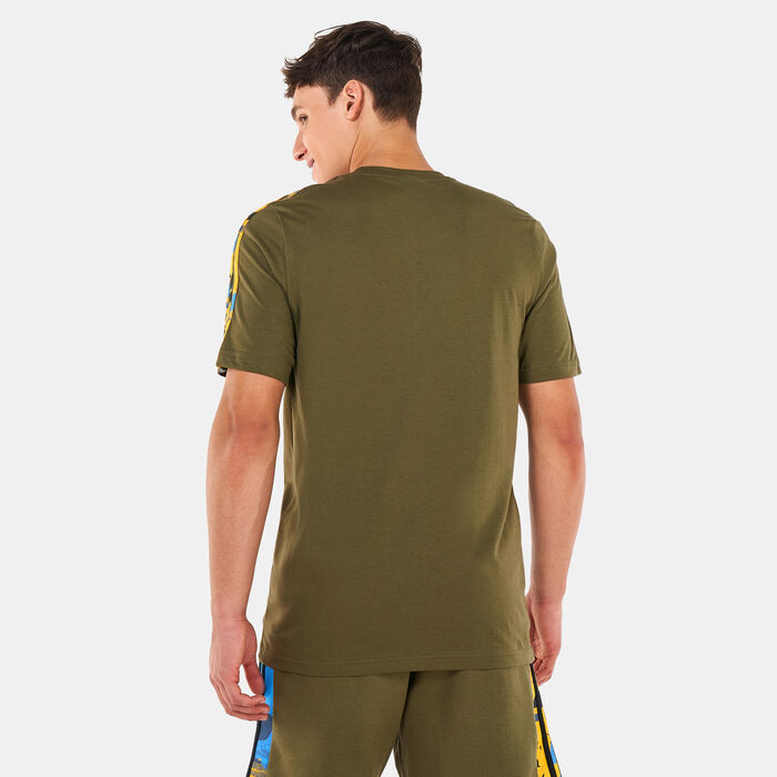 adidas Originals Men's 3-Stripes Camo T-Shirt Green adidas Originals Men's 3-Stripes Camo T-Shirt Green image number 1