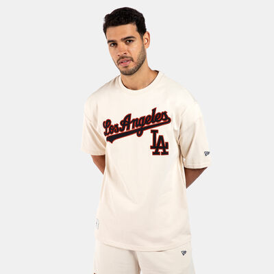 New Era Men's MLB Los Angeles Dodgers T-Shirt Beige