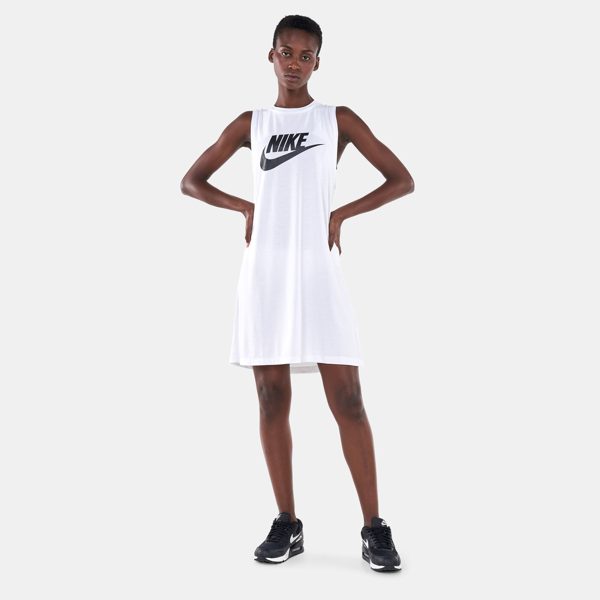 Buy Nike Women s Sportswear Hybrid Tank Dress White in KSA SSS