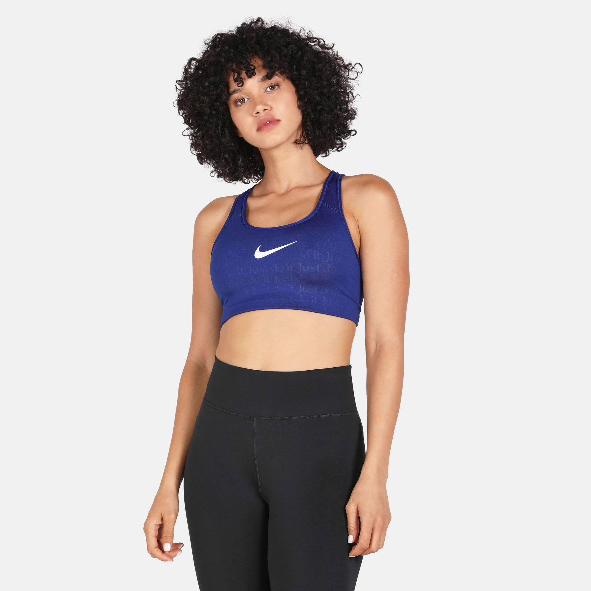 Navy blue sports bra hotsell nike