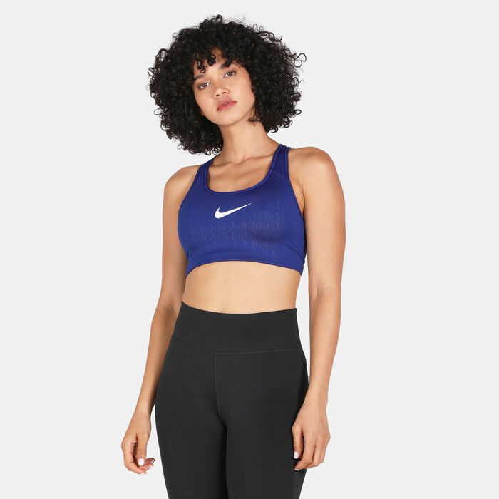 Buy Nike Women's Just Do It Medium-Support Sports Bra Blue in KSA -SSS