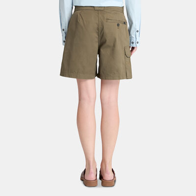 Timberland Women's Brookline Utility Cargo Shorts Green