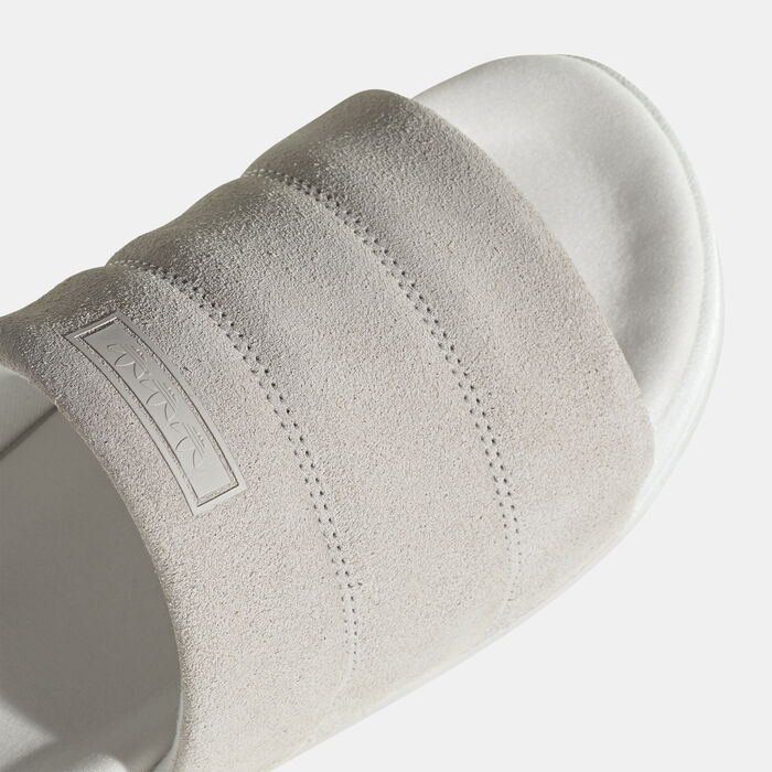 adidas Originals Women's Adilette Essential Slides White adidas Originals Women's Adilette Essential Slides White image number 2