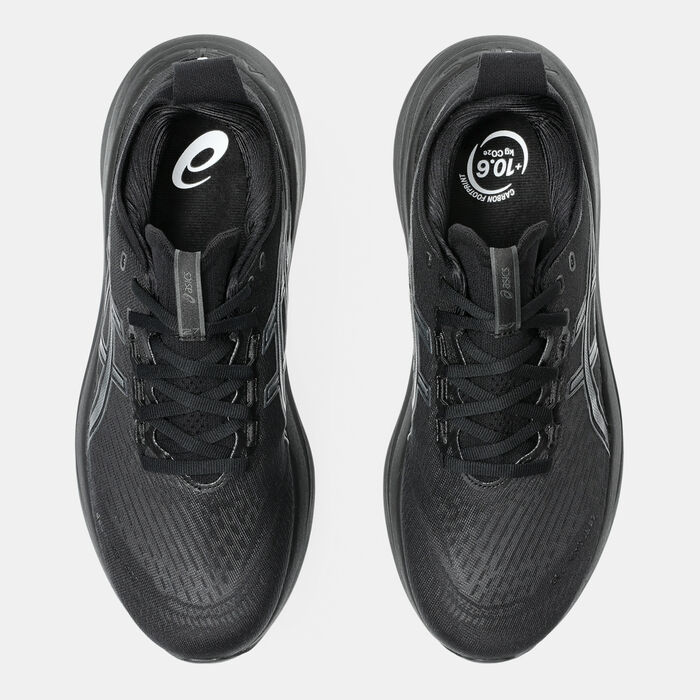 ASICS Men's GEL-NIMBUS 27 Wide Running Shoes Black ASICS Men's GEL-NIMBUS 27 Wide Running Shoes Black image number 4